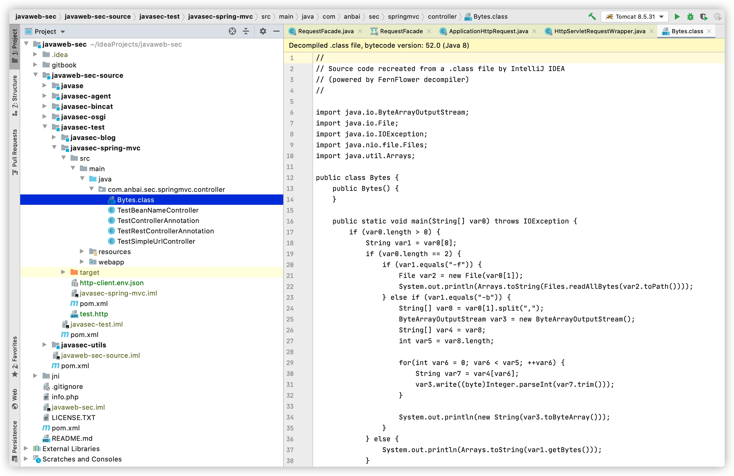Java Web安全之Java代码审计-IntelliJ IDEA技巧