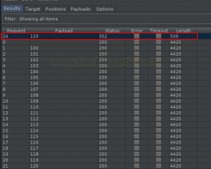 使用burpsuite的Intruder模块进行模糊测试Fuzzing ③