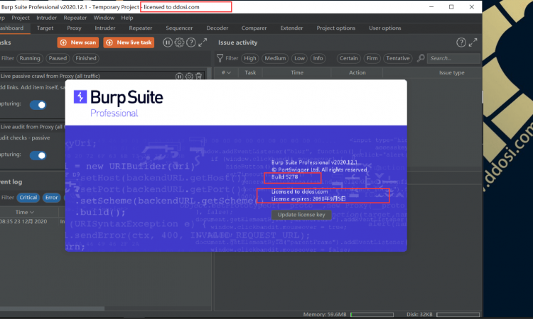 BurpSuite2020.12.1破解版下载build5278 cracked