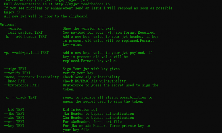 MyJWT-Json网站令牌渗透测试工具Json Web Token(JWT)