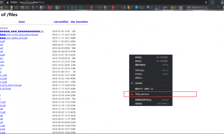 LeakFinder(觅露)信息泄露检测类浏览器插件