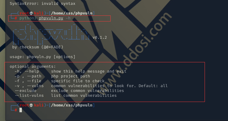 phpvuln|查找PHP代码漏洞工具|OWASP渗透测试工具