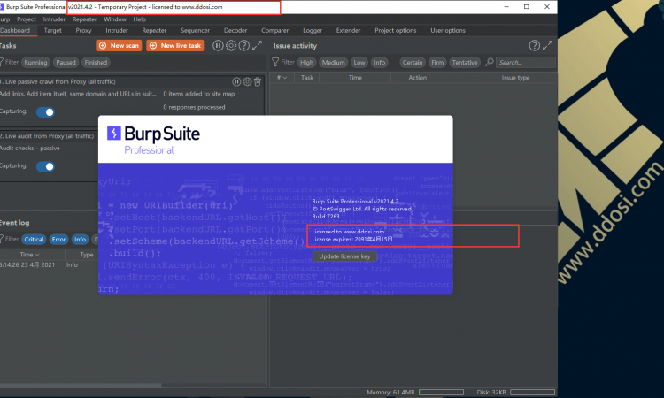 BurpSuite2021.4.2破解版下载build7260 cracked