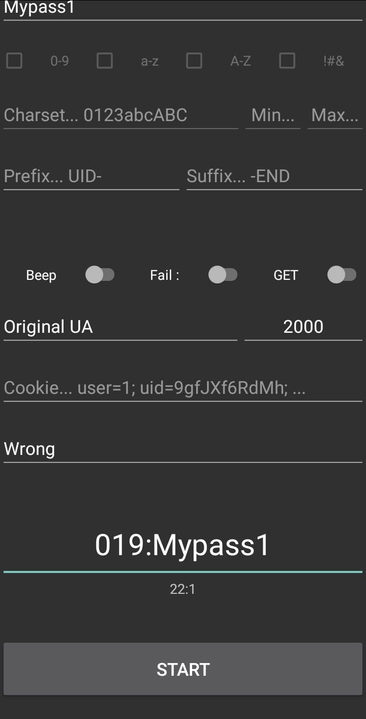 Arkhota-适用于Android的网络账号密码暴破工具