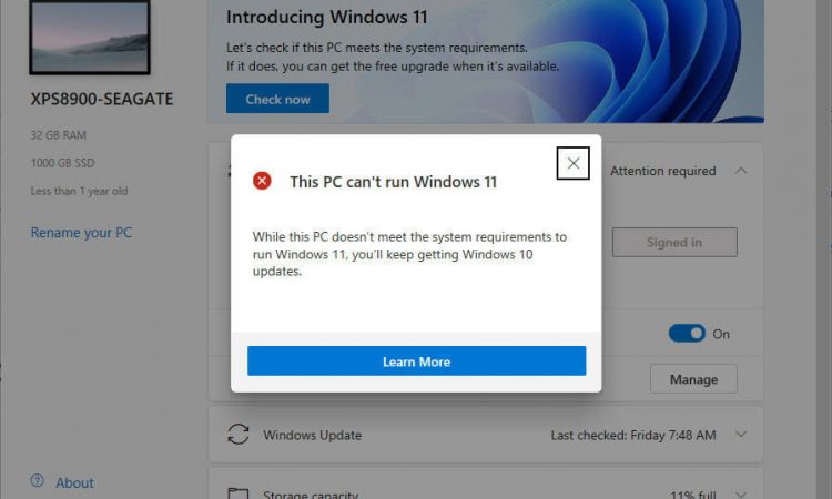 您的电脑能运行Windows11吗?连微软都不能肯定