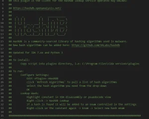 IDA插件之HashDB-查询恶意软件Windows API Hash库