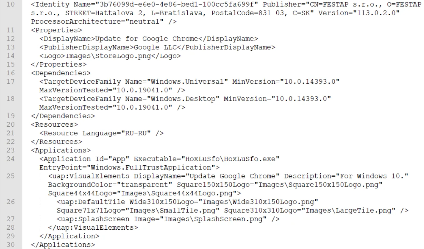 伪装成Chrome更新的恶意软件HoxLuSfo.exe分析