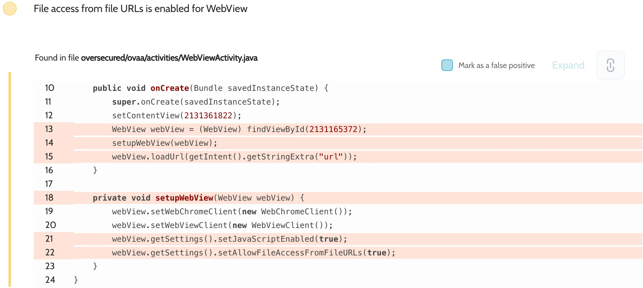 Android安全清单之WebView漏洞