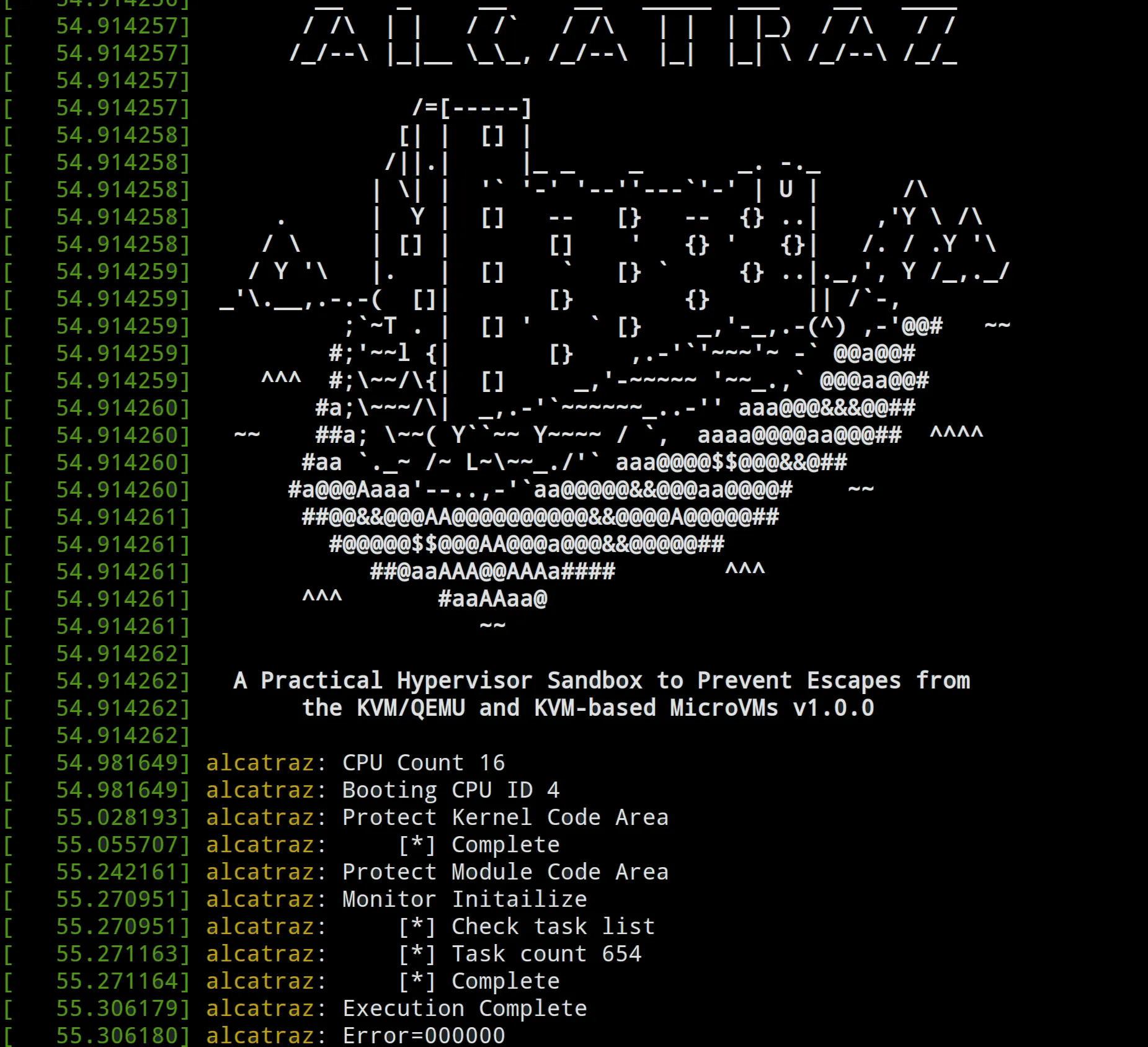 Alcatraz 虚拟机管理程序沙箱 防止逃逸