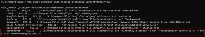 使用WSL2对Windows进行持久性控制