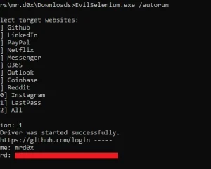 EvilSelenium 将Selenium武器化以攻击Chrome的工具