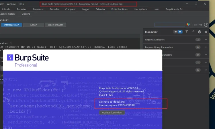 burpsuite pro2022.2.3破解版下载build11926 cracked