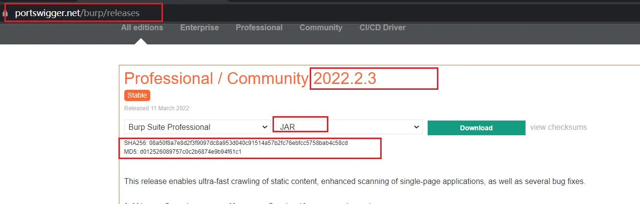 burpsuite pro2022.2.3破解版下载build11926 cracked