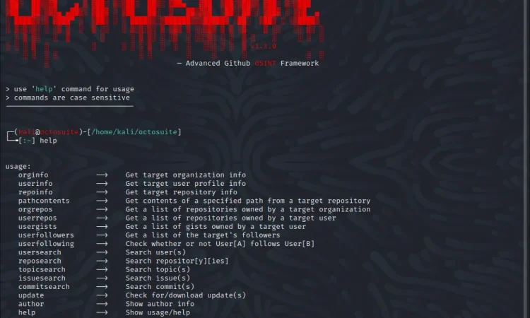 octosuite 针对Github的高级OSINT框架