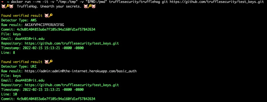 TruffleHog V3 密钥查找工具 支持639种密钥类型检测