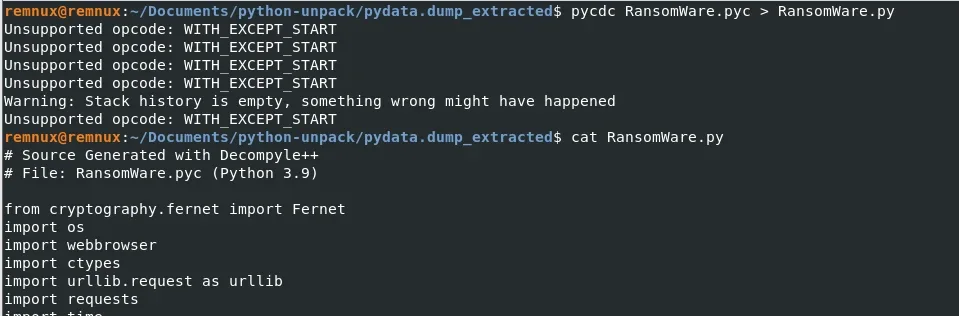 在Windows和Linux上解压Python可执行文件