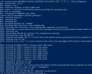 在Windows和Linux上解压Python可执行文件