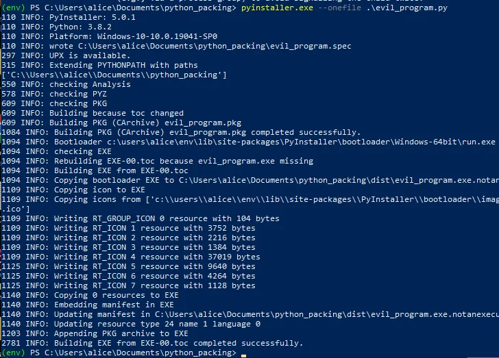 在Windows和Linux上解压Python可执行文件
