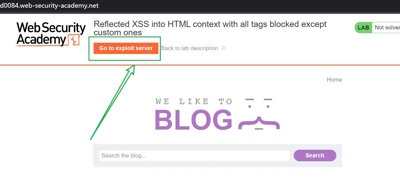 portswigger xss lab 跨站脚本漏洞利用靶场二