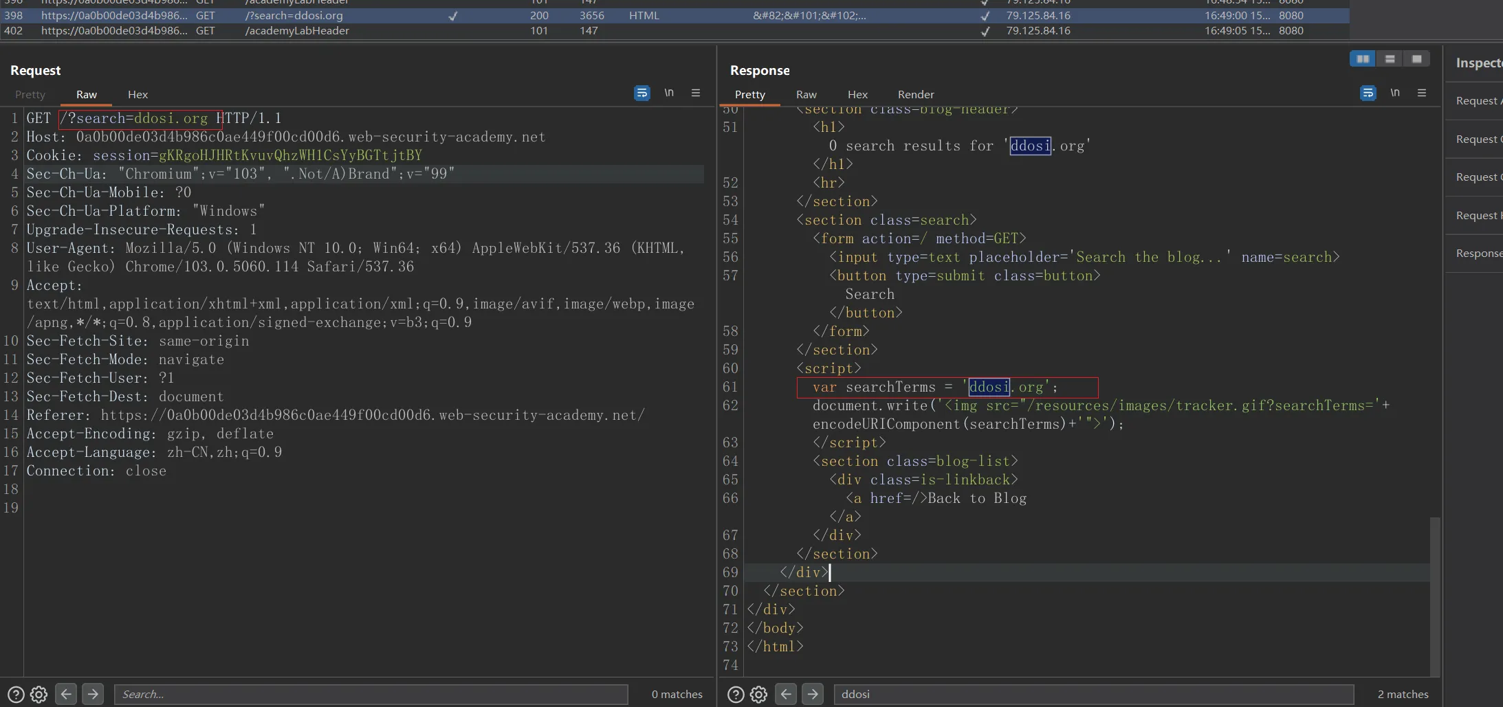 portswigger xss lab 跨站脚本漏洞利用靶场二