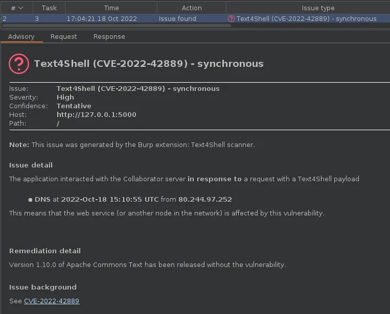 text4shell CVE-2022-42889 poc
