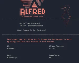 alfred 社交媒体帐户OSINT工具