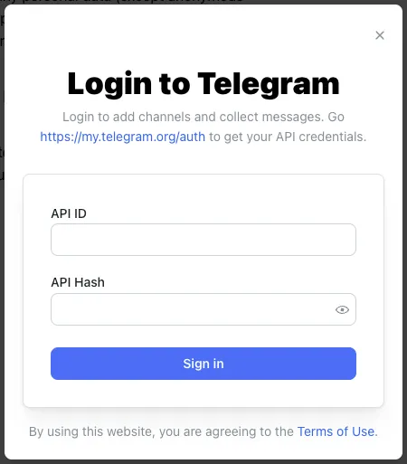 TGcollector 从Telegram频道收集消息的工具