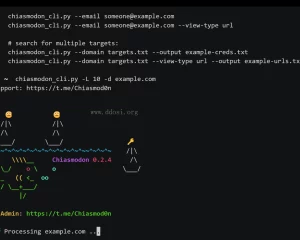 chiasmodon 一款目标域开源情报收集工具 OSINT