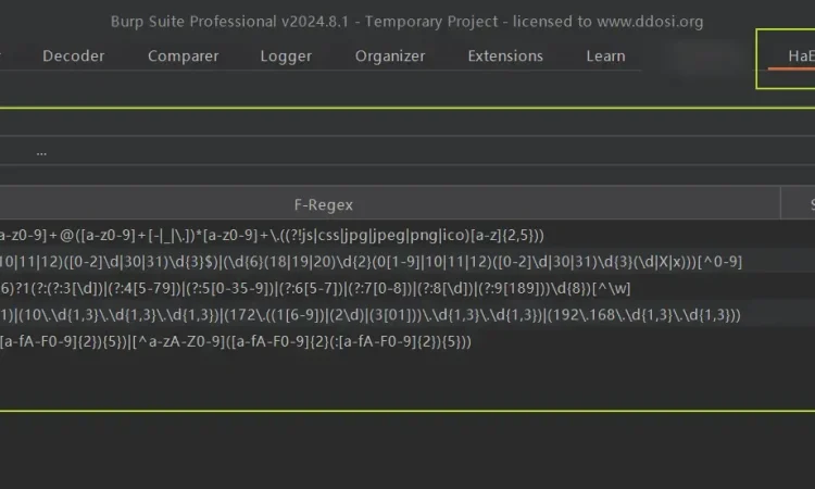 HaE 3.3.3已更新 burpsuite敏感信息识别插件