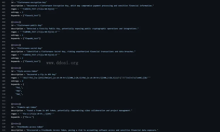 gitleaks 扫描git存储库文件和目录中的敏感信息