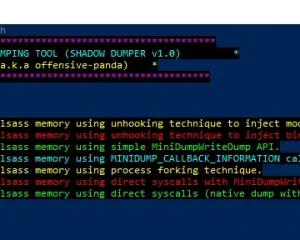 ShadowDumper LSASS内存转储工具 LsassDumping