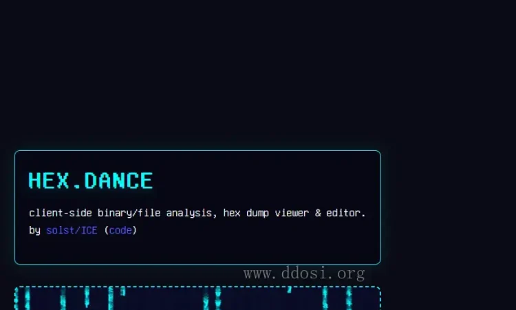 hex.dance 在线二进制及16进制查看及编辑器