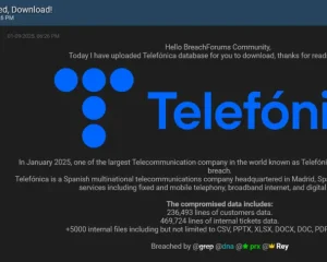西班牙电信公司Telefonica 遭黑客入侵 数据泄露