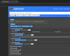 argfuscator 命令混淆工具