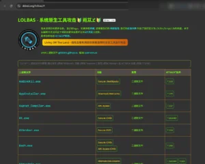 LOLBAS - 系统原生工具攻击